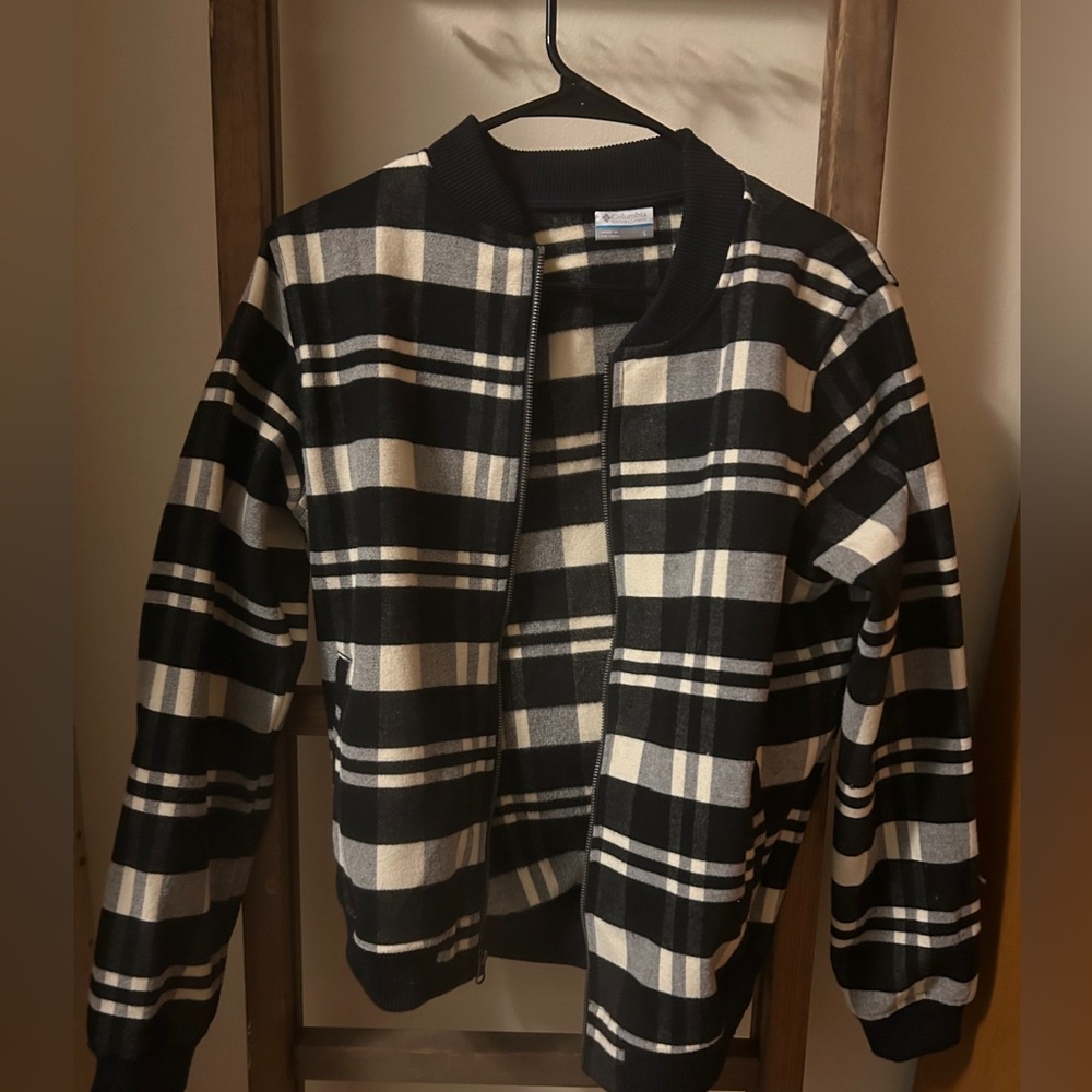 Columbia Black and White Checkered Jacket